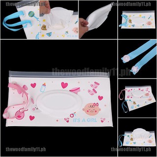 【tf~COD】Eco-friendly clutch and clean wipes carrying case wet wipes bag cosmetic pouch