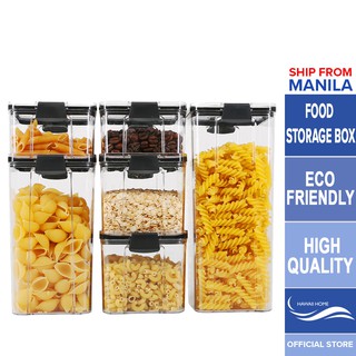 Hawaii Home Transparent Food Storage Box Food-Grade Plastic Container Airtight No Leaking