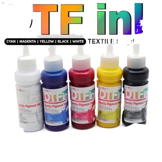 ✟❄100ml DTF Direct to Film Textile Pigment Ink (C , M , Y , BK and White )