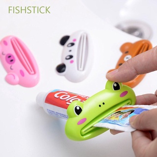 FISHSTICK Plastic Toothpaste Rolling Holder Useful Bathroom Toothpaste Dispenser Commodity Cute Animal Tube Rolling Multifunction Home Squeezer