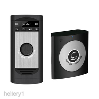 Wireless Intercom Doorbell Set Two-Way Talk Indoor Outdoor Interphone Black 8jke (1)