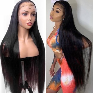 limited time offer∏13x4 Lace Front Human Hair Wigs Bone Straight Lace Front Wig 180% Density Preplu