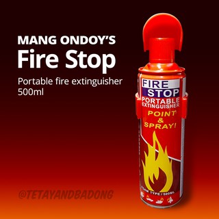 Fire Stop Mang Ondoy's Portable Fire Extinguisher