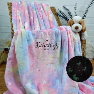Glow in the Dark Cozy Fleece Blanket, 150*200cm or 59x78 inches (Double size) - 250 GSM