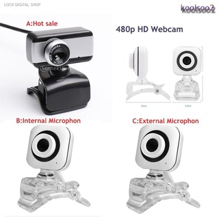 ▼ↂ【COD koolsoo2】 Computer Webcam HD Camera Laptop Webcams USB for Youtube,Skype Video Calling, Study