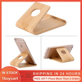 Cellphone Holder Universal Wooden Bamboo Cellphone Stand