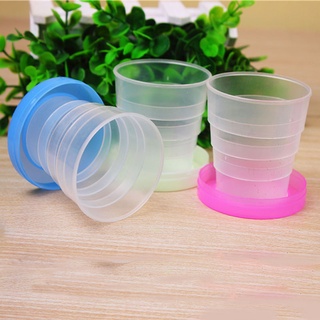 【spot goods】◇☋▲Travel Collapsible Cup Cartoon Folding Water Cups Color Random