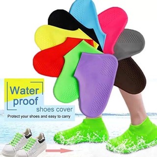 1 Pair Anti-Slip Waterproof Reusable Sock Covers Silicone Snow Shoe Rain Boot