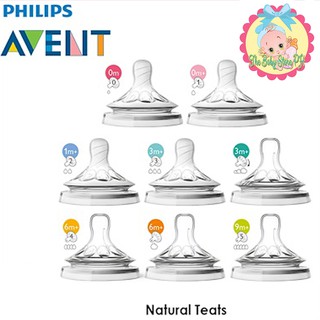 Philips Avent Natural Nipple / Teats 2pcs /pack (8 available sizes to choose)