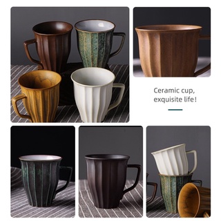 Minimalist Japanese Retro Stoneware Ceramic Coffee Mug Cup 250 ML
