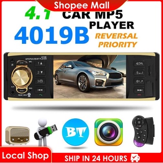 4019B 4.1 inch 1 One Din Car Radio Audio Stereo AUX FM Radio Station Bluetooth Autoradio