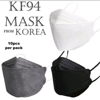 KF94 Face Mask 10PCS Non-woven Protection Filter 3D Anti Viral Mask
