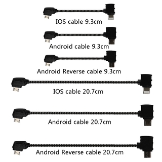 Data Cable OTG Cable Remote Controller to Phone Tablet Connector Micro USB Type-C Extend IOS Cable for DJI MINI/Mini SE/Mavic 2 Pro/Zoom/Mavic Pro/Mavic Air/DJI Spark