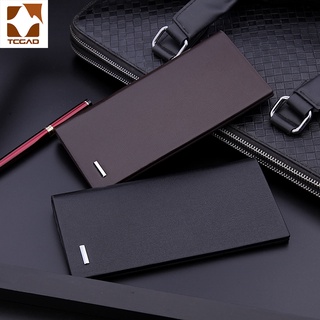 men's wallet microfiber leather long purse carteira masculina hombre billeteras thin porte 2021 men