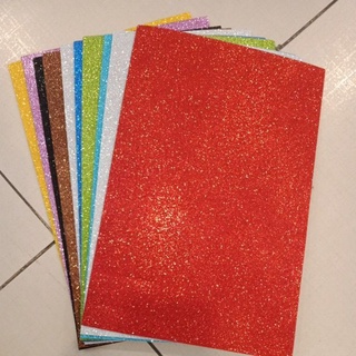 Glittered Foam Sheets 10pcs/pack