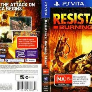 SONY Play Station PSV PS Vita Game Resistance Burning Skies (2)