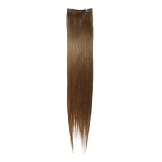 mask❖Keira 100% Human Hair Extensions Waist length in Medium Brown 2 Clips - 22 inches CODE- L22W4C4