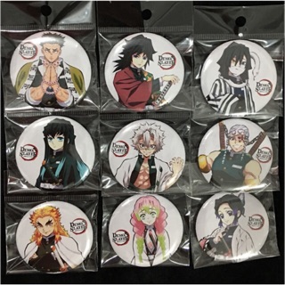 Kimetsu No Yaiba Hashira / Pillars Anime Button Pins (Matte)