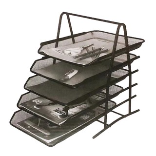 Metal mesh 5 layers file letter tray desk organizer file organizer office appliances