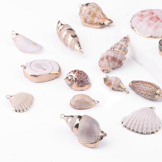 2Pcs/lot Natural Sea Shell Charms Tiny Conch Cowrie Shells Beads For Jewelry Making Accessories DIY Necklaces Bracelet Pendants (4)