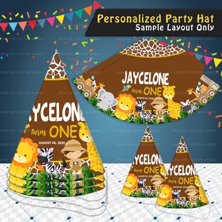SAFARI Personalized Party Hat