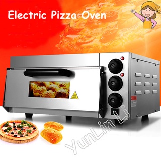 ovenElectric Pizza Maker Stainless Steel Commercial Thermometer Single Pizza Oven/ Mini Baking Oven/