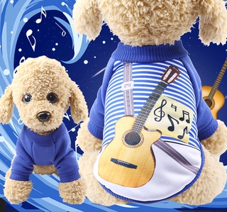 『27Pets』Guitarist Dog Clothes For Small Dogs French Bulldog Coat Dog Halloween Costume Chihuahua Puppy Hoodies Pet Supply (6)