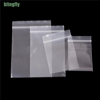 Bling 100Pcs 0.12mm Thick Selfseal Bags Resealable Plastic Zip Lock Packaging Bags
