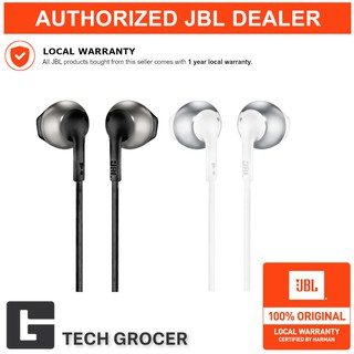 JBL T205 Pure Bass Metal In-Ear Headphones with Mic