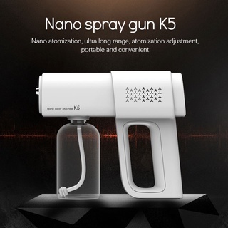 K5 Portable Nano Electric Spray Gun Blue Light Disinfection Spray Gun Atomization Sanitizer Machine