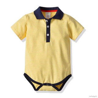 Baby Corp Newborn Boys Girls Formal Polo Style Cotton Onesie Romper with Collar