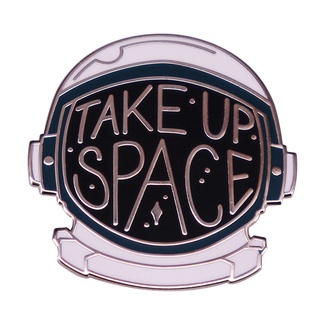 Space "- Space Helmet Brooch Astronaut Space Cap Badge