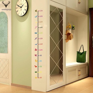 Height Measure Wall Sticker Cartoon Home Decoration Growth Chart Decals for Kids Room Nursery
