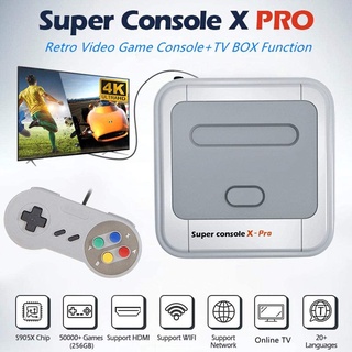Super Console X Pro Video Game Console Wifi 4K HD For PSP/PS1/N64 Portable Retro TV Gaming With 50+