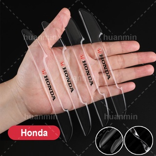 4pcs Honda Car Door Edge Protector, Door Guard Handle Anti Scratch Protector Film Sticker For VEZEL CITY CIVIC JAZZ