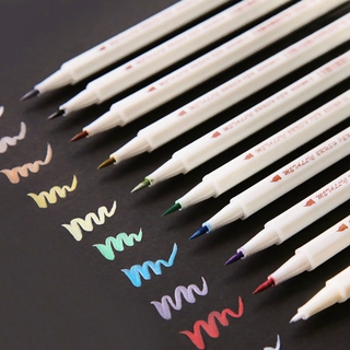 STA Metallic Art Pen Brush Round Head Marker Pen Scrapbooking School Supplies Stationery