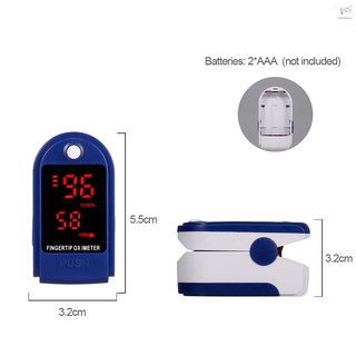 TTC#Fingertip Pulse Oximeter Monitor Oxygen Saturation Pulse Rate Measuring Gauge Device LED Display (8)