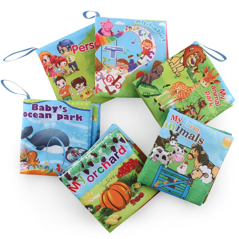 Baby Colorful Cloth Books Early Educational Development Book
