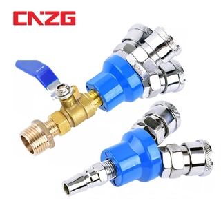 1/4 Air Compressor Manifold 2 Way Quick Connect Multi Hose Coupler Fitting Coupling