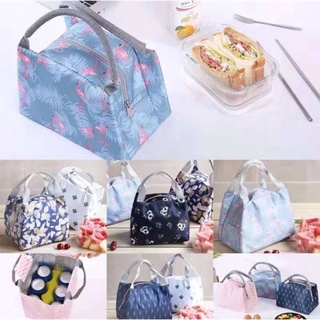 【Ready for shipment】bag lunch bag Lunch bag❣QQ Insulation HOT-COLD Lunch bag Canvas bag Fresh Handba