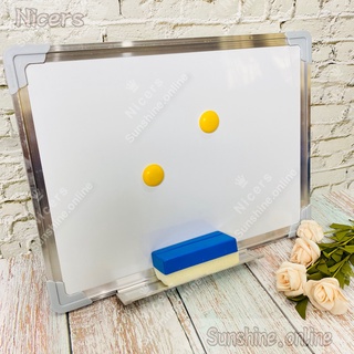 30x40cm Magnetic Aluminum alloy White Board with magnet eraser w/holder