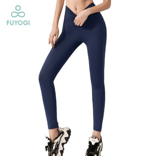 FUYOGI Yoga Pants Women's Summer High Waisted Pants With Pocket Sports Training Running Pants Tight Hip Lifting Fast Drying Fitness Pants