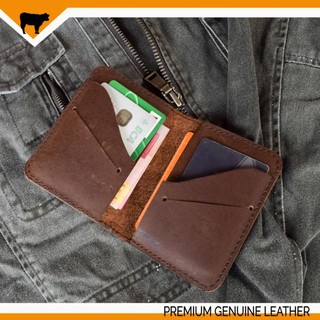 Genuine Leather Card wallet crazy horse slim wallet