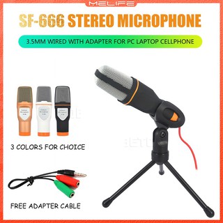 3.5mm Audio Wired Stereo Microphone SF-666 Studio Recording Capacitor Condenser Mic