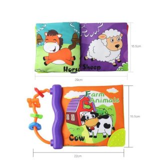 Learn English Letters / Farm Animals Soft Cloth Books (4)