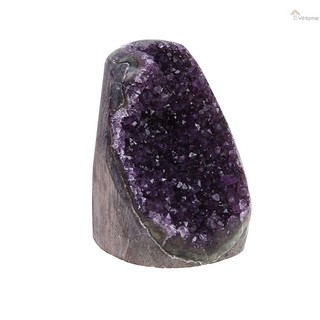 YiHome Dark Purple Amethyst Geode Natural Amethyst Crystal Geode Cluster Healing Stone