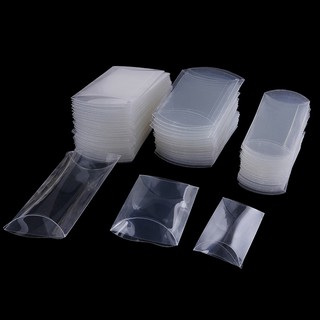 【LOV】50pcs pillow shape clear PVC candy box packaging gift box wedding party favor