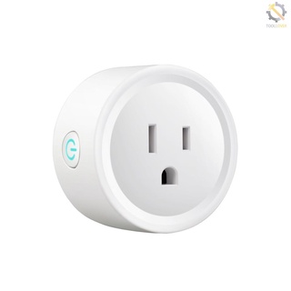 Portable Intelligent Automatic Mini Socket Wifi Plug Wi-Fi Enabled App Remote Control Wireless Timer with ON/OFF Switch for Light Electrical Appliance for Compatible Home 100-240V