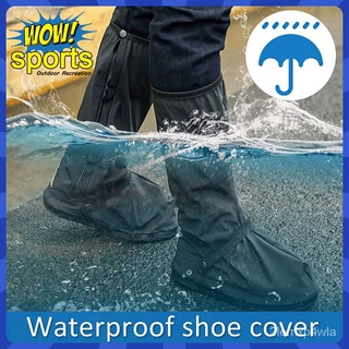 WOW! Long Thicker Motorcycle Rain Boot Shoes Covers Scootor Non-slip Boots Covers 100% Waterproof Ad