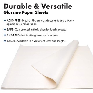 24x36 - 450 sheets Glassine Paper (1 Ream) Folded